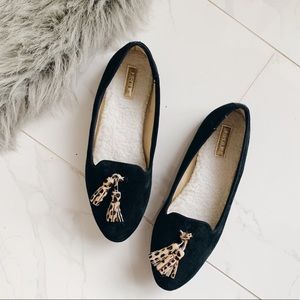 Birdies The Black with with Leopard Tassels